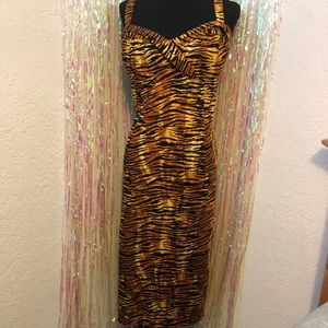 Deadly Dames by Micheline Pitt Tiger Wiggle dress